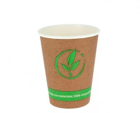 Vasos de cartón BIO. Vasos café para llevar biodegradable