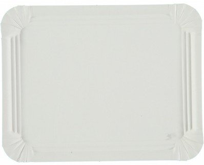 Bandeja rectangular de cartón. Bandeja rectangular en cartón blanco en diferentes medidas.