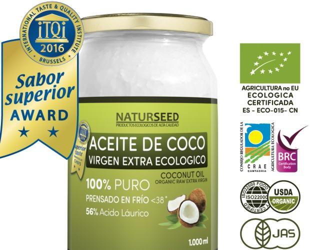 Aceite-de-Coco eco. Aceite d coco virgen extra ecológico