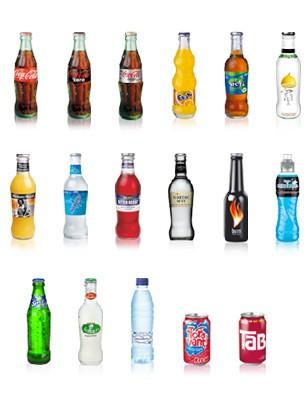 Productos Coca-Cola. Gaseosas, jugos, bebidas energizantes, agua