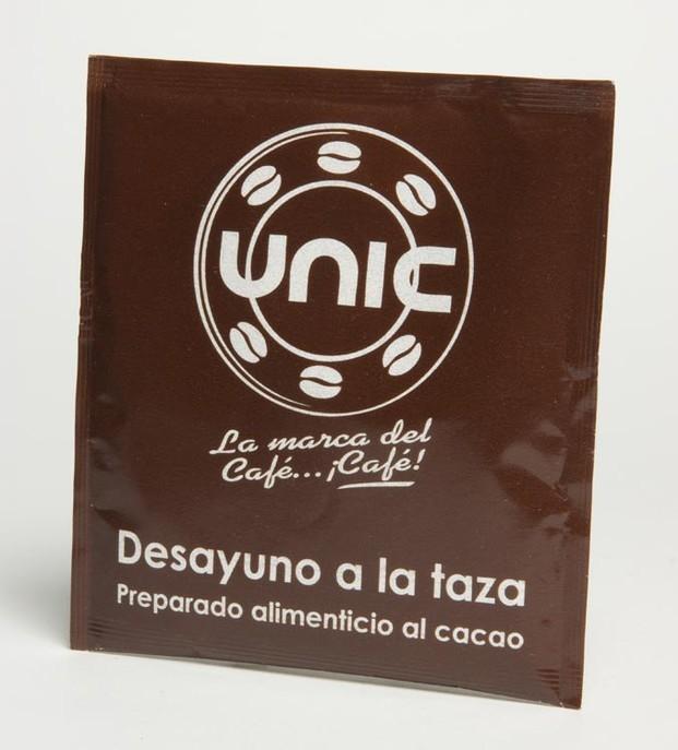 Sobre de chocolate. Chocolate al vapor Unic