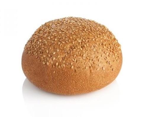 Pan de hamburguesa . Pan de hamburguesa con sésamo de 80 gramos