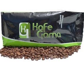 Kafe Gama en bolsa verde. Café en grano Especial Horeca 80/20 KafeGama bolsa 1kg.