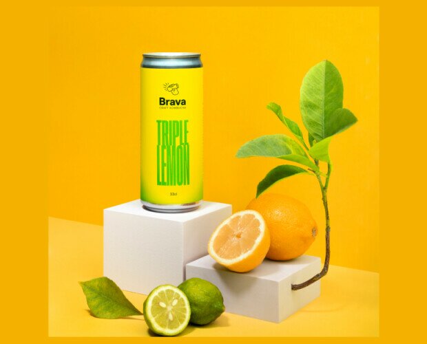 Triple Lemon Kombucha. Brava Limón: La kombucha más refrescante del mercado!