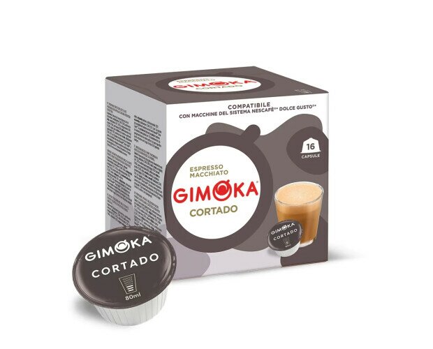 Café cortado. Café Gimoca Cortado Pack 30 Cápsulas.