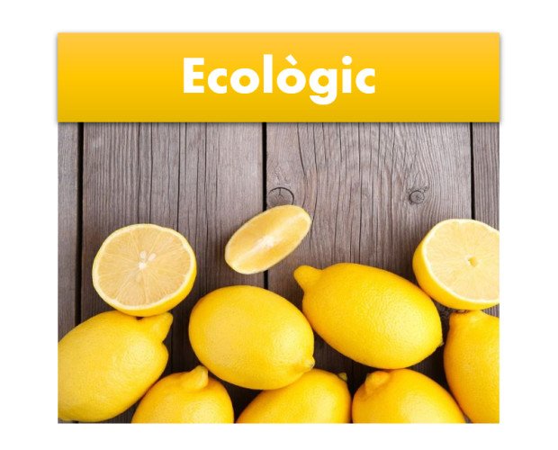 Limones ecológicos. En formato de 500 gr