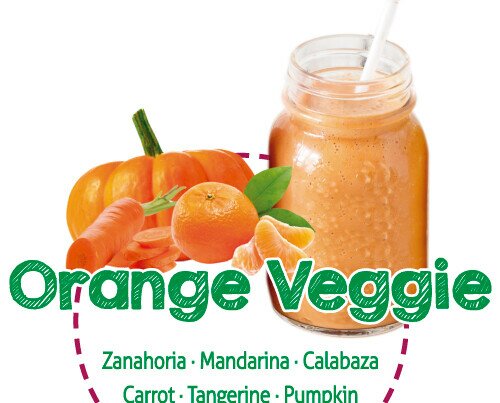 Orange veggie. Smoothie de zanahoria, mandarina y calabaza.