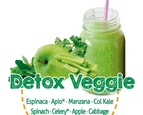 Detox veggie. Combina propiedades diuréticas y antioxidantes