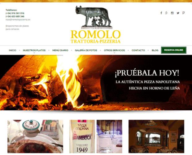 Diseño web. Creación web profesional de calidad para restaurante pizzeria