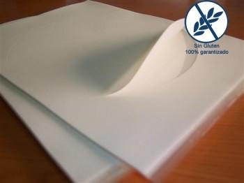 Circulo papel de azúcar. Sin gluten, de 20 cm y 5 cm