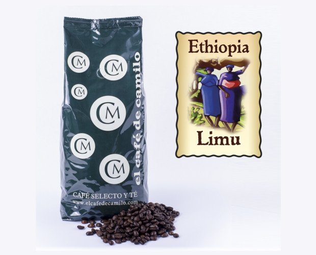 Café Etiopía Limu Arábica. Un grano de acidez media a ligera, que da una taza equilibrada de excelente sabor.
