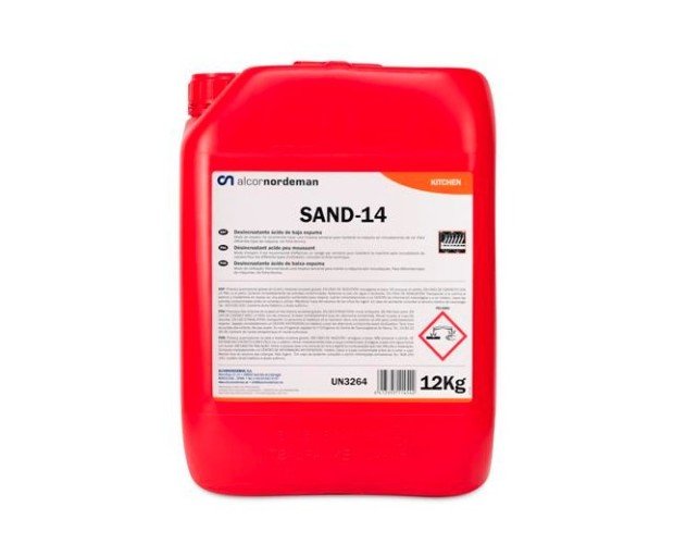 Desincrustante de máquina Sand 14. Elimina las películas calcáreas y suciedades adheridas a máquinas y circuitos cerrados