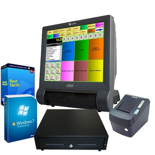 Pack TPV. Pantalla, impresora, cajón, sistema operativo, software