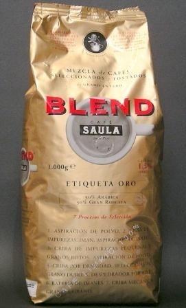 Café etiqueta Oro. Café etiqueta Oro envase de 1kg