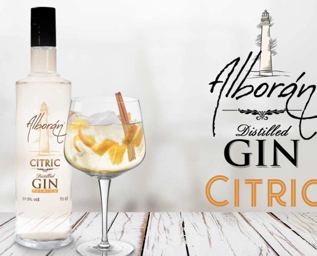 Gin Alboran Citric. Ginebra Premium Citrica Gin Alboran Citric
