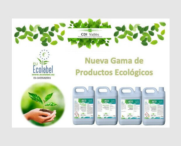 ECOLABEL. Gama de productos ecológicos en diferentes formatos (1L, 5L, 10L y 20L)