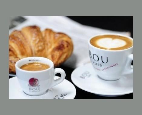 Café Bou. Presentación café Bou, elegancia y sabor