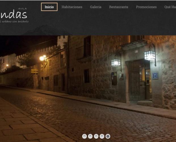 Diseños web. Página web de hotel-restaurante Las Leyendas en Ávila