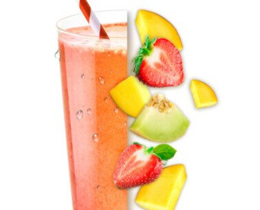 Canarian Kiss. Bebida de mango, fresa, melón amarillo, limón