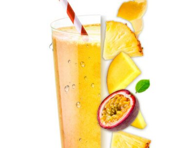 Mango Heaven. Smoothies de mango, maracuyá, piña, limón