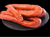 Chorizo Ibérico. Se caracteriza por su forma en herradura