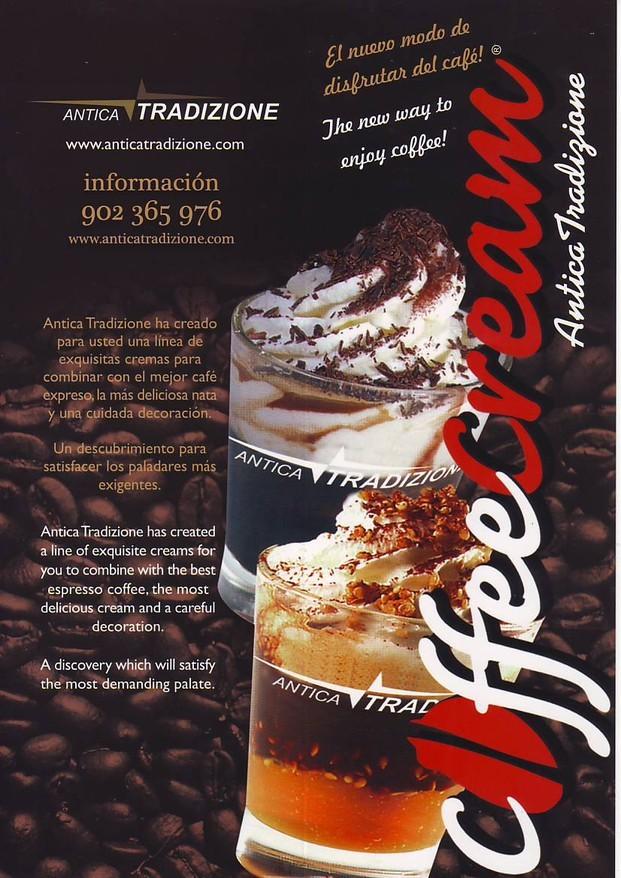 CoffeeCream. Café expreso acompañado de deliciosas cremas