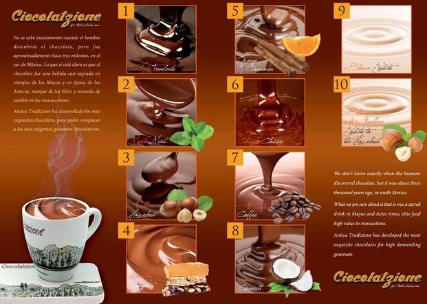 Chocolate a la taza. Diez sabores diferentes de chocolate a la taza