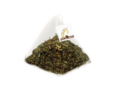 Té verde jengibre y limón. Mezcla de té verde procedente de cultivo ecológico.