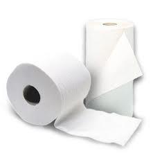Papel secamanos. Bobinas de papel secamanos y toallas tissue