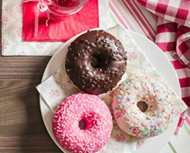 Donuts. Ofrecemos variedad de productos sin gluten