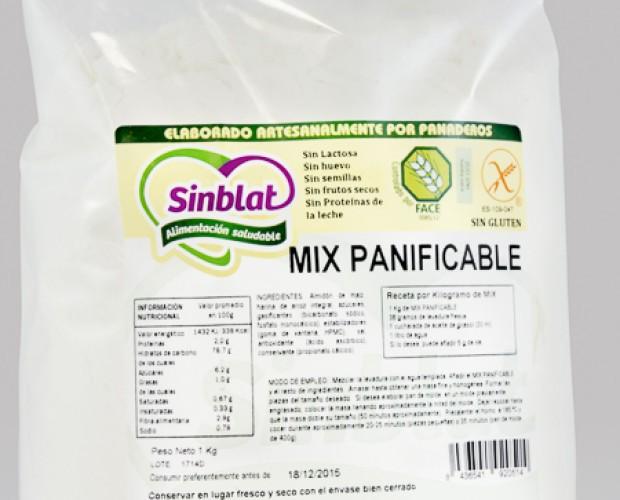 Mix pan. Mix panificable, sin gluten ni lactosa