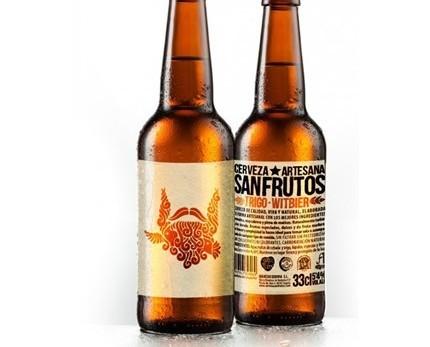 SanFrutos trigos. Cerveza estilo witbier, con cáscara de naranja y coriandro