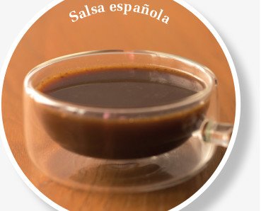 Salsa Española. Fondo oscuro natural de ternera