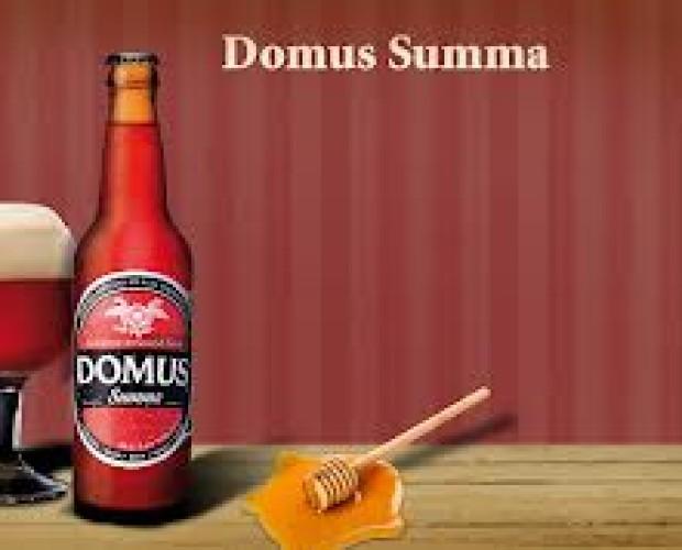 Domus. Cerveza artesanal de toledo, con sabor miel