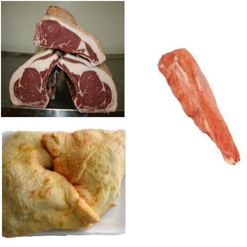 Mayorista de carnes. Carnes de cerdo, de ternera, pollo, cordero