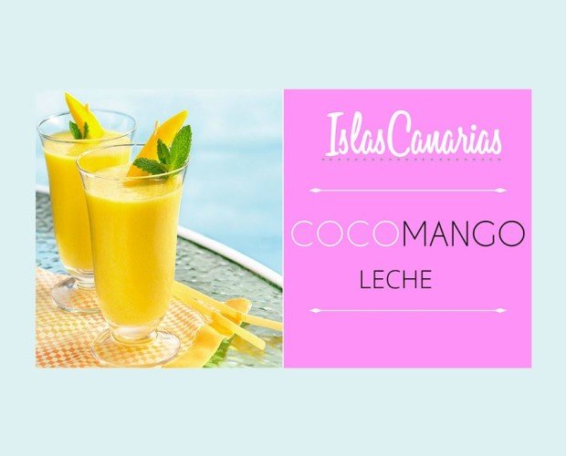 Islas canarias. Coco, mango, leche