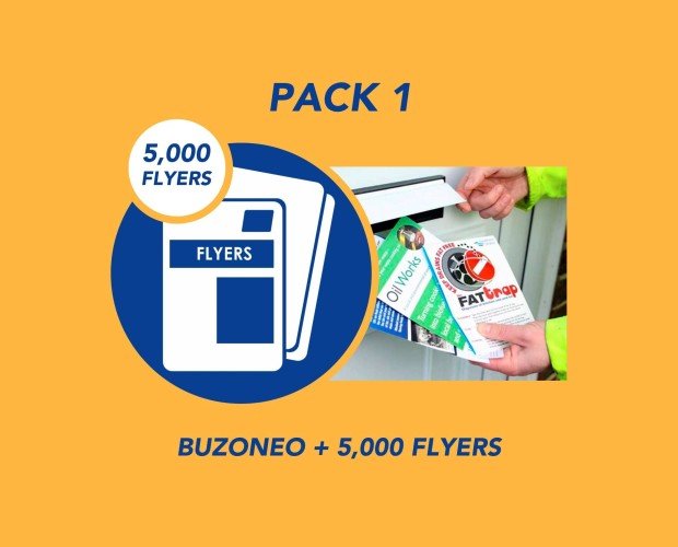Pack 1. Buzoneo + 5000 Flyers A5