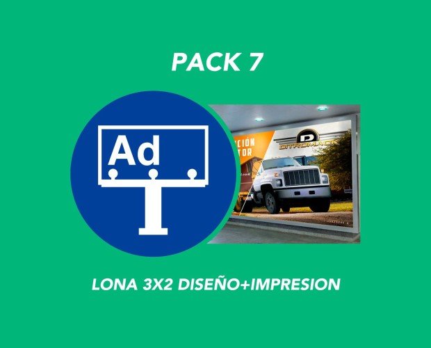Pack 7. Lona PVC + Diseño