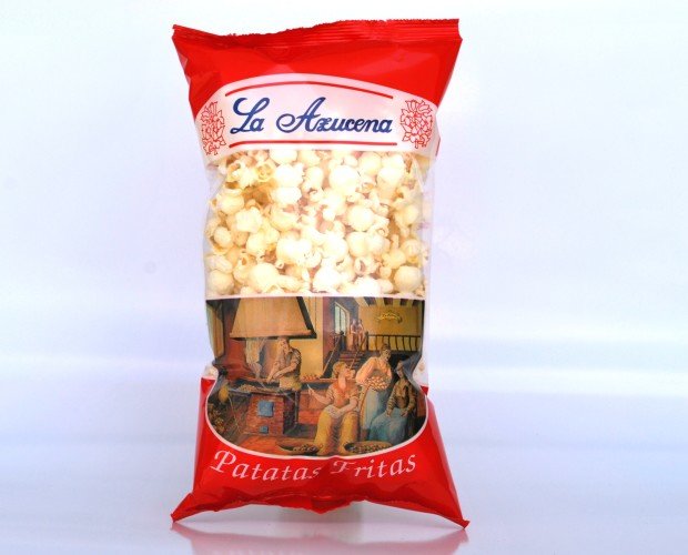 Palomitas. Palomitas de maiz blancas Caja de 12 bolsas de 60g