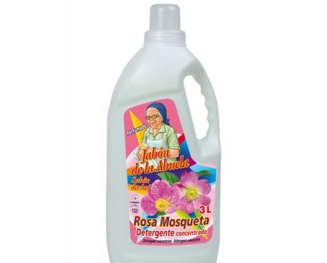 Detergente líquido rosa de mosqueta. Detergente liquido rosa mosqueta 3 litros