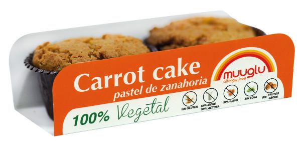 Carrot Cake Muuglu. Packs 2 unidades. 120 gr