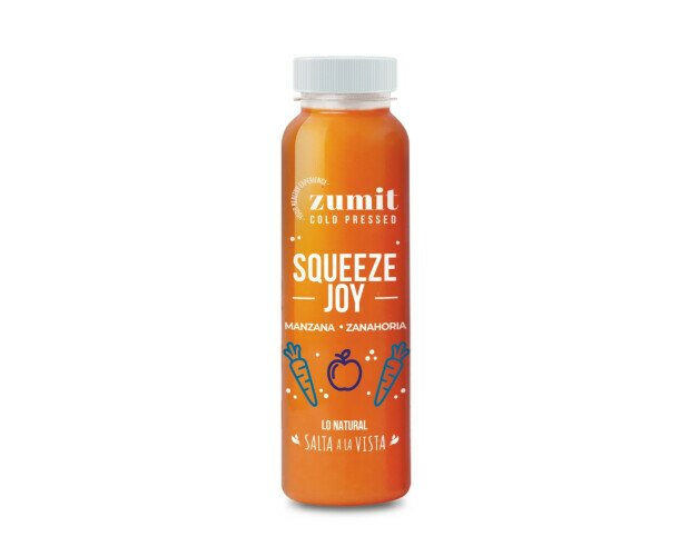Zumit Squeeze Joy. Zumit Smoothies recién hechos. Manzana y zanahoria
