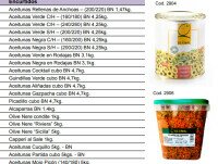 Aceitunas. disponibilidad de variedades de aceitunas, tanto italianas como españolas