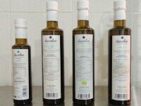 Aceite de Oliva. Parte trasera de aceite de oliva de nuestra marca