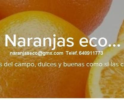 Naranjas Eco Logo. Nuestras naranjas provienen directamente de nuestros propios campos.