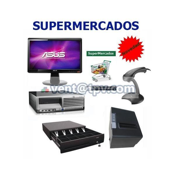 Pack TPV supermercados. Para supermercados, tiendas y mini market