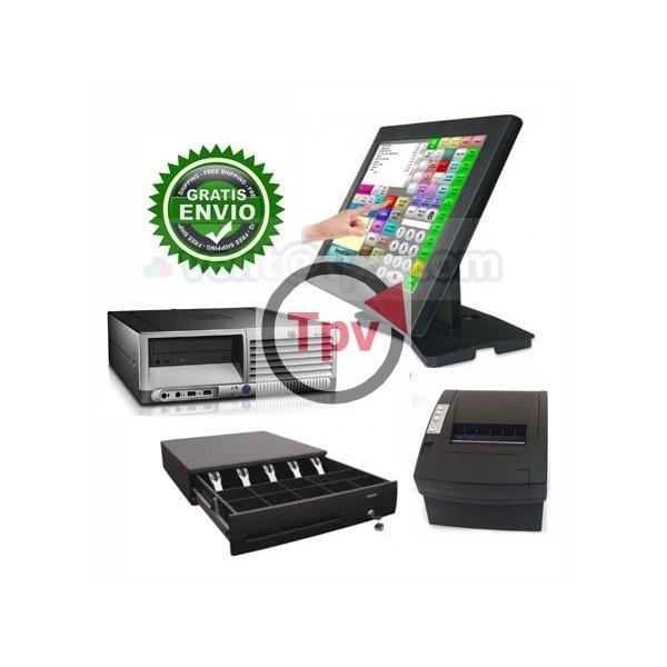 Pack TPV para restaurantes. Monitor+cajón+impresora+software