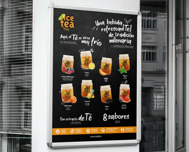Ice Tea Zadel. Ice Tea ZADEL. Disponible en 2 tamaños 35*70 y 50*70 cm.