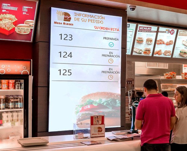 Soluciones fastfood order Screens. Soluciones fast food