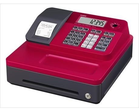 Caja registradora casio color rojo. Se-g1-sb marca Casio